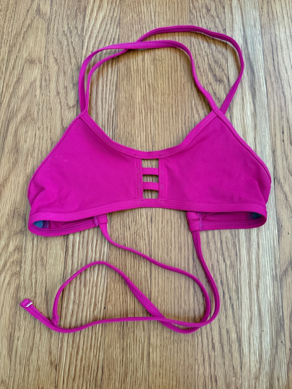 Jolyn pink Tomcat surf swim bikini top Small